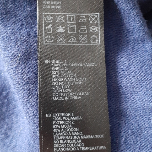 Forever 21 Long Sleeves Lace Blue Top Sz M - Picture 7 of 7